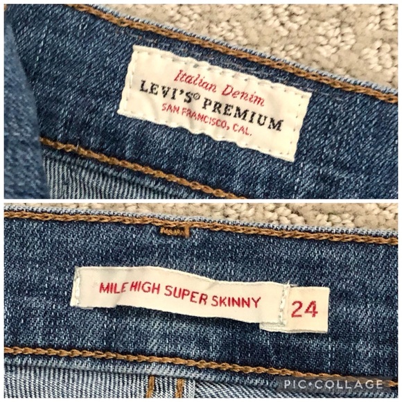 \Levi’s\• Mile High Super Skinny Side Zipper Jeans - Picture 16 of 16